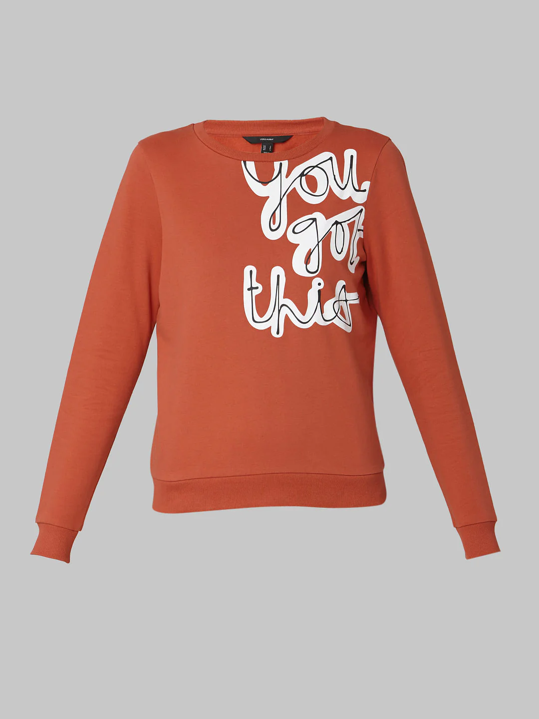 Rust Pink Typographic Print Sweatshirt - Image 7