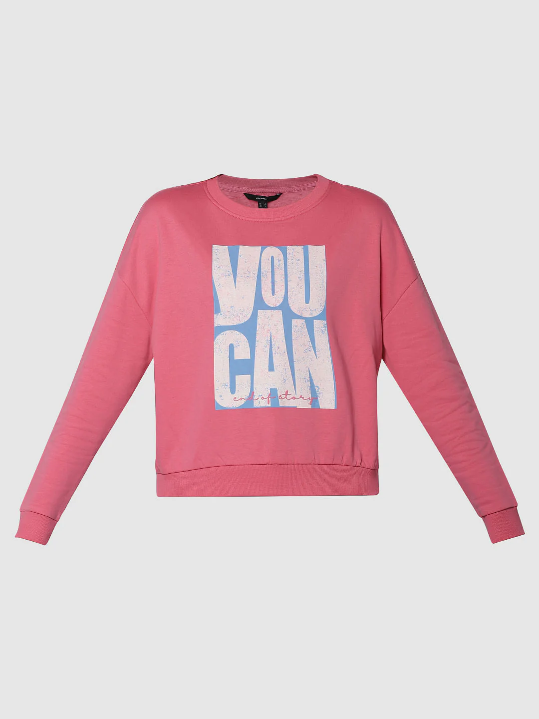 Pink Typographic Print Sweatshirt - Image 6