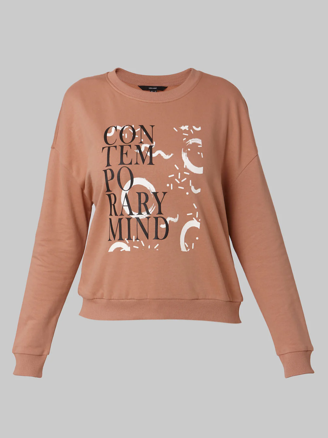 Brown Typographic Print Sweatshirt - Image 6