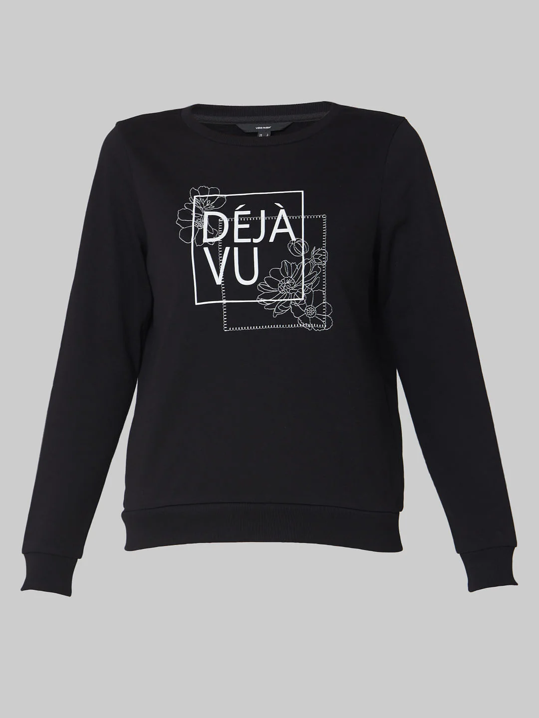 Black Typographic Print Sweatshirt - Image 7