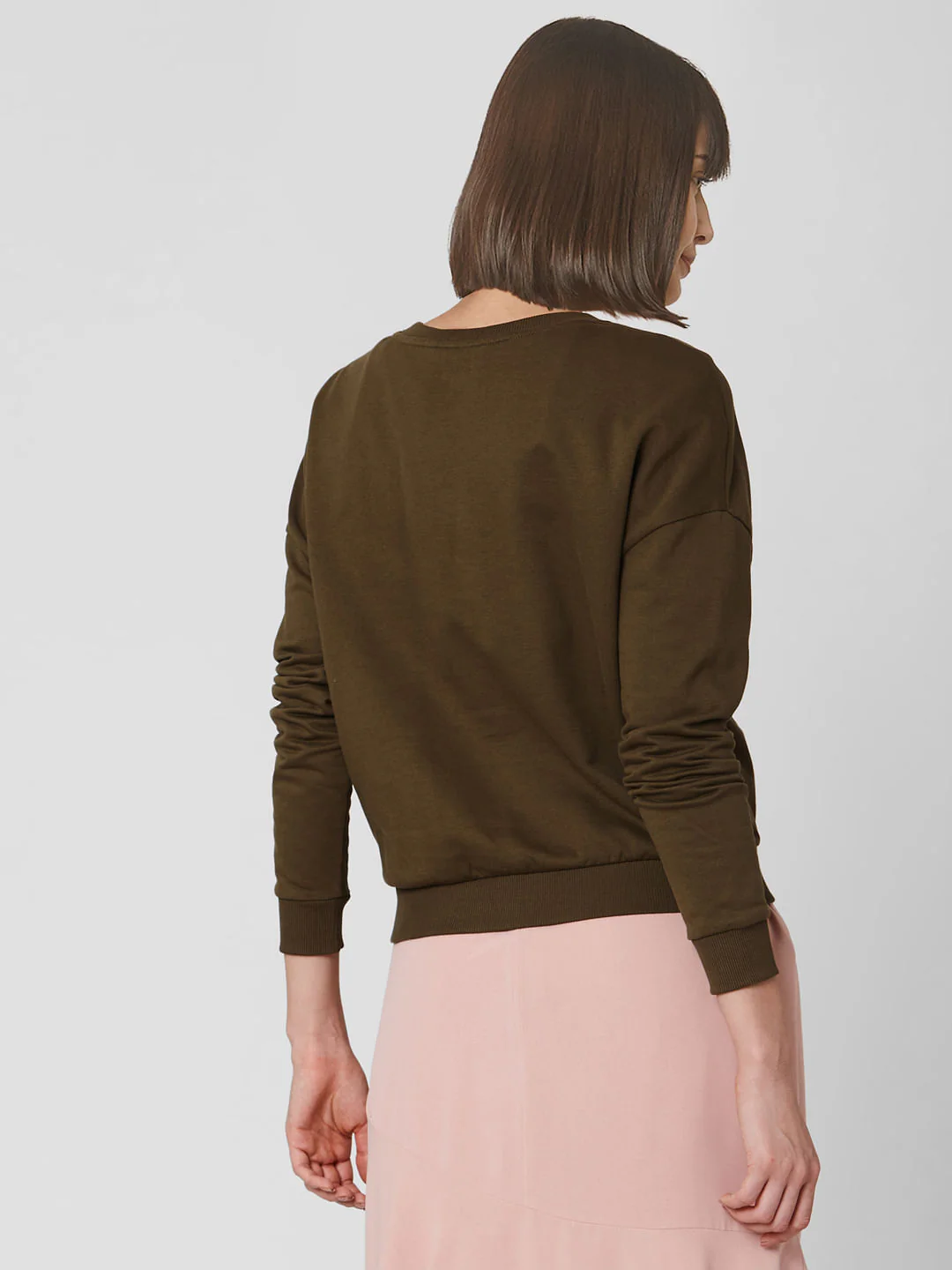 Green Slogan Print Sweatshirt - Image 4
