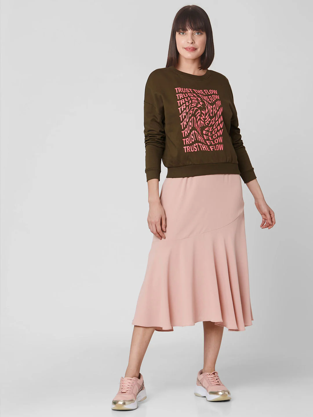 Green Slogan Print Sweatshirt - Image 5