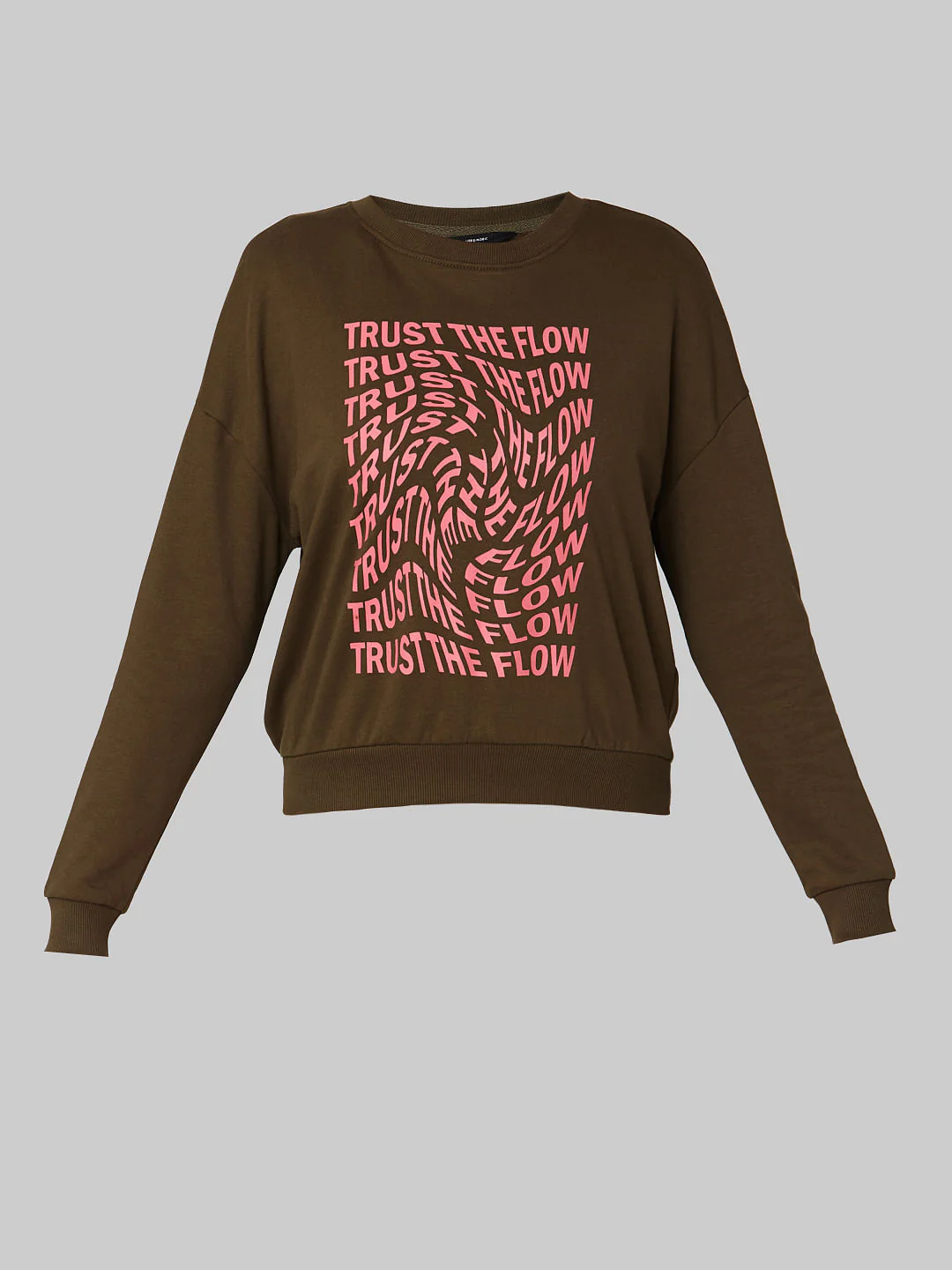 Green Slogan Print Sweatshirt - Image 7