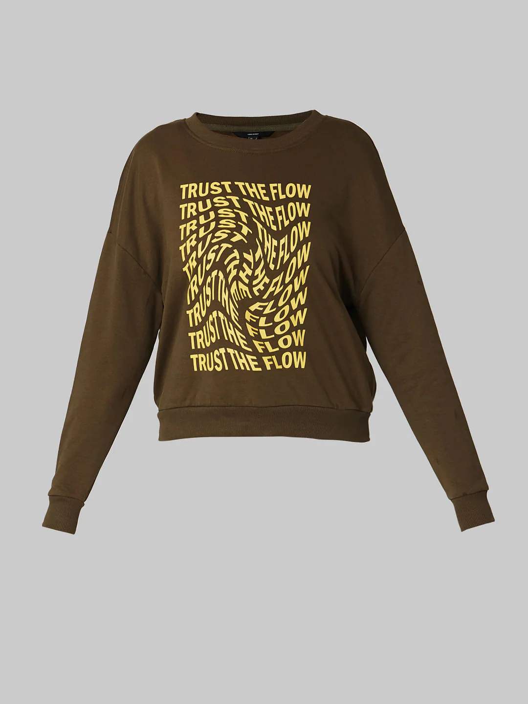 Green Slogan Print Sweatshirt - Image 7