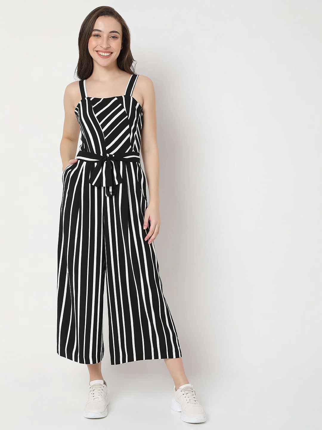 Black Striped Jumpsuit - Image 2