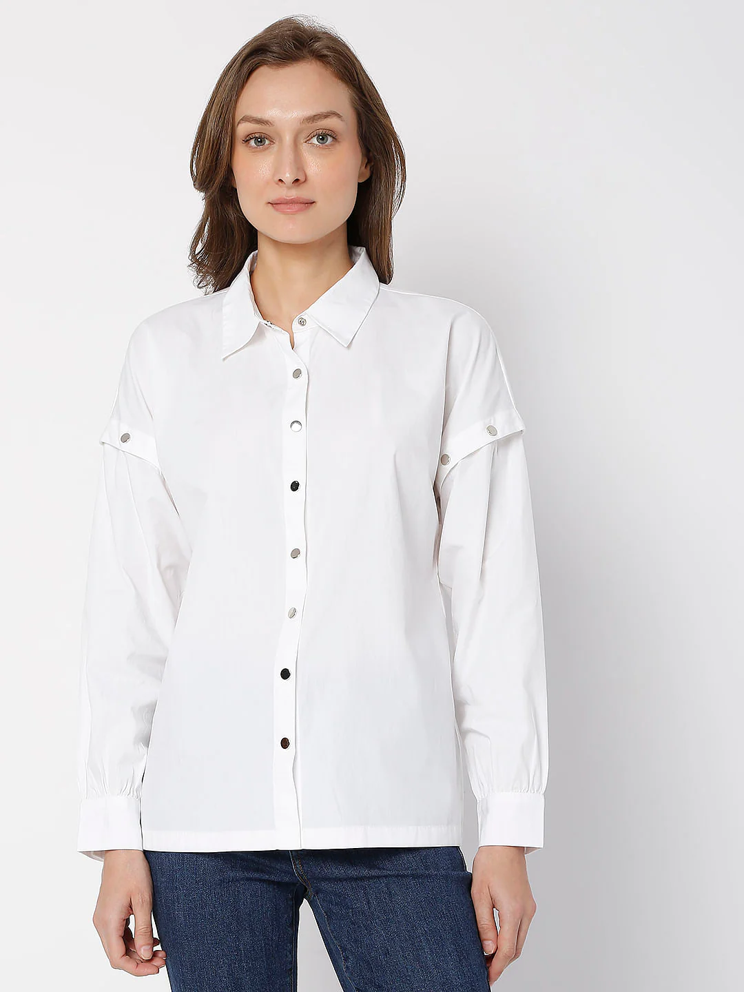 White Poplin Shirt - Image 2