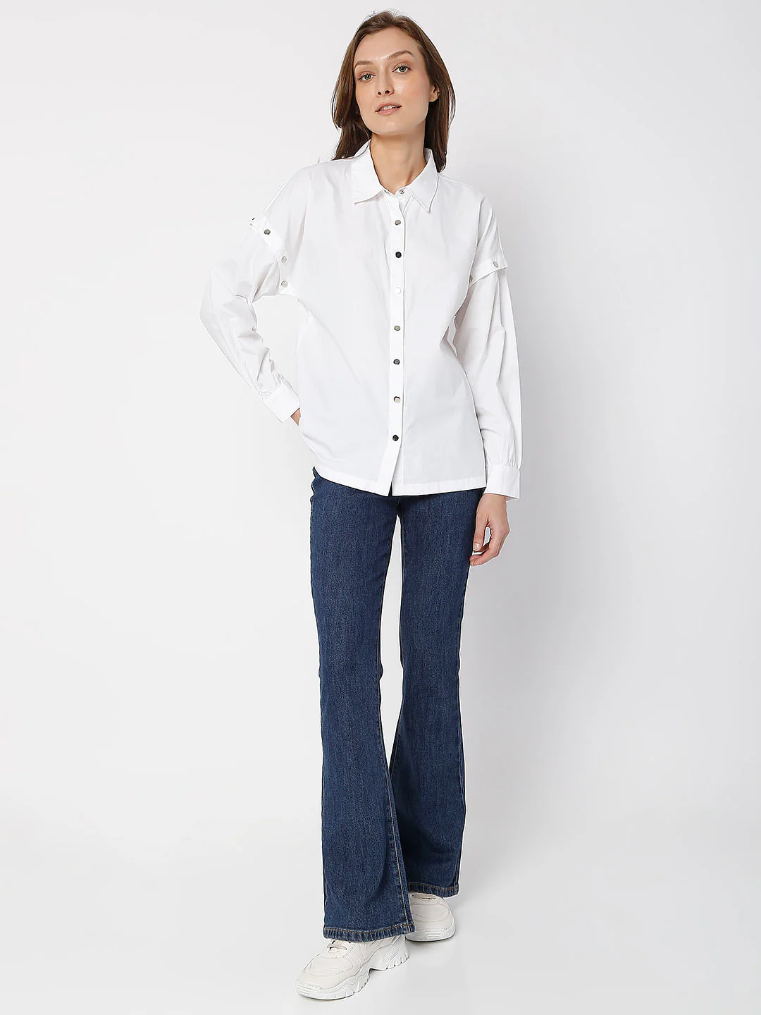 White Poplin Shirt - Image 5