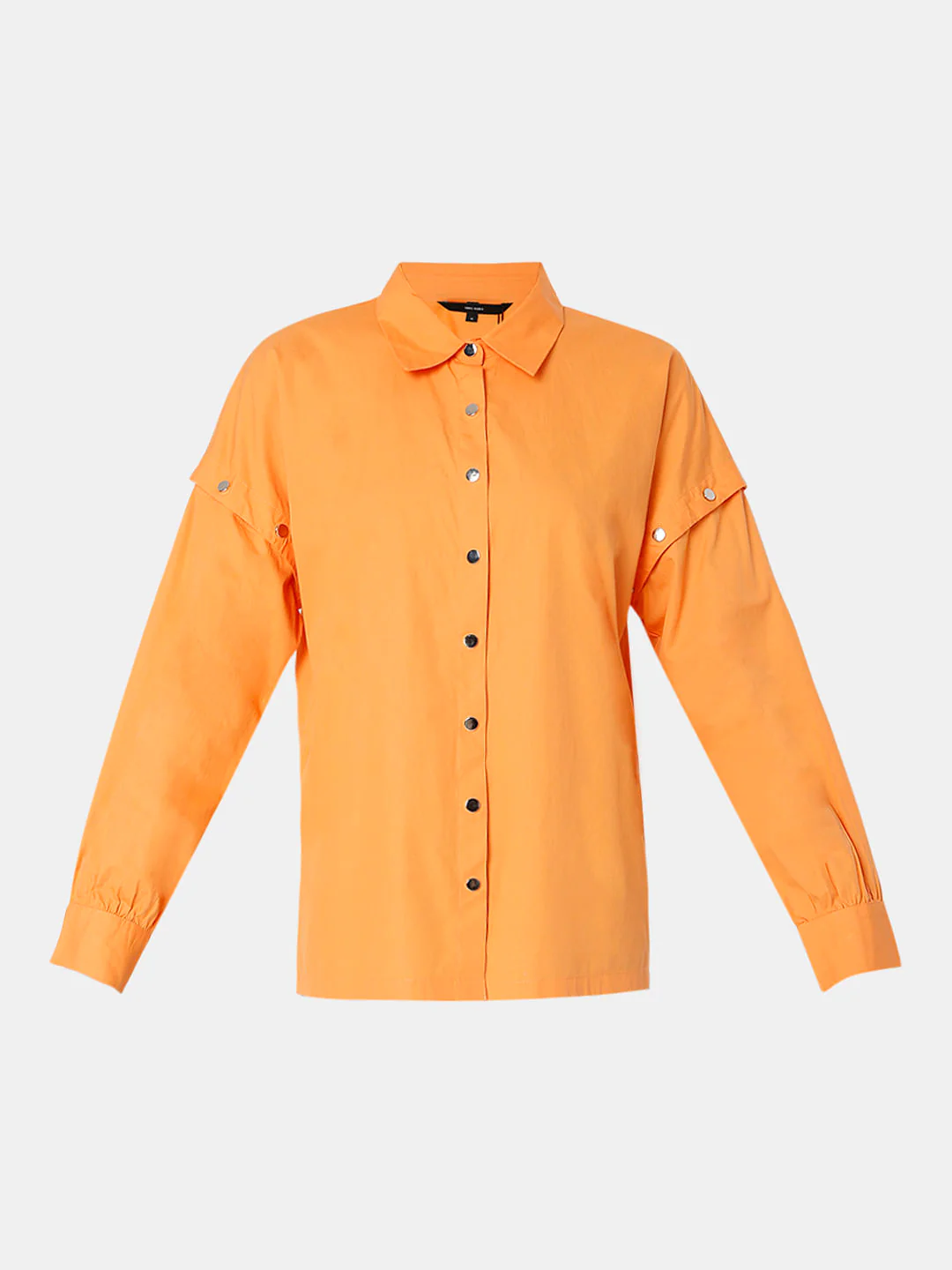 Orange Poplin Shirt - Image 7