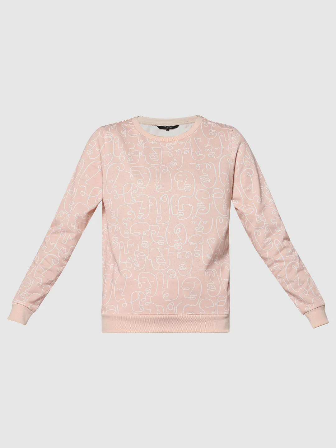 Pink Abstract Print Sweatshirt - Image 6