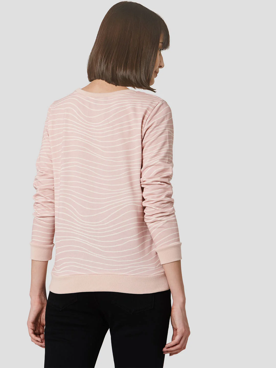 Pink Text Print Sweatshirt - Image 4