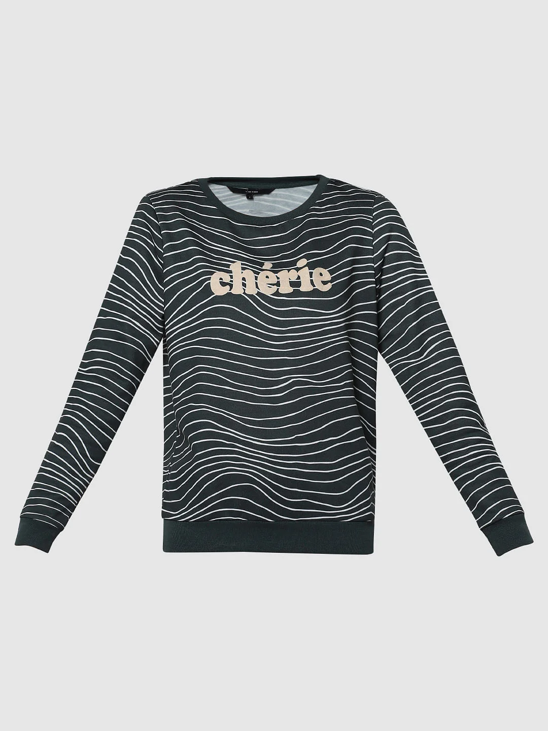 Green Text Print Sweatshirt - Image 6