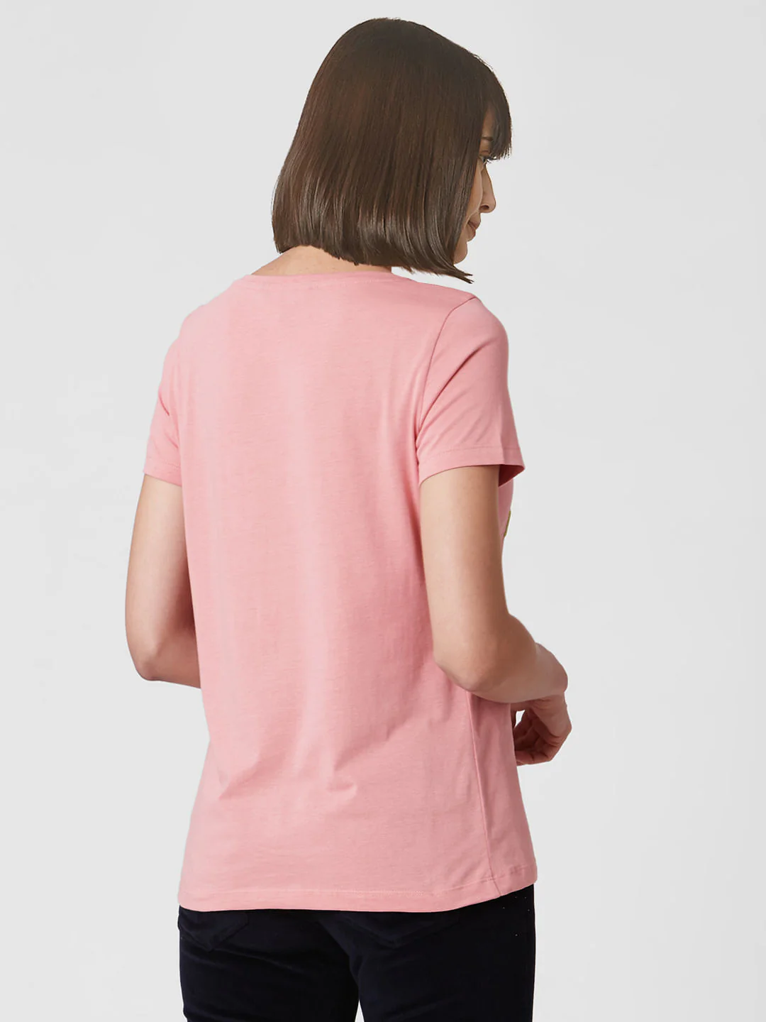 Pink Typographic Print T-Shirt - Image 3