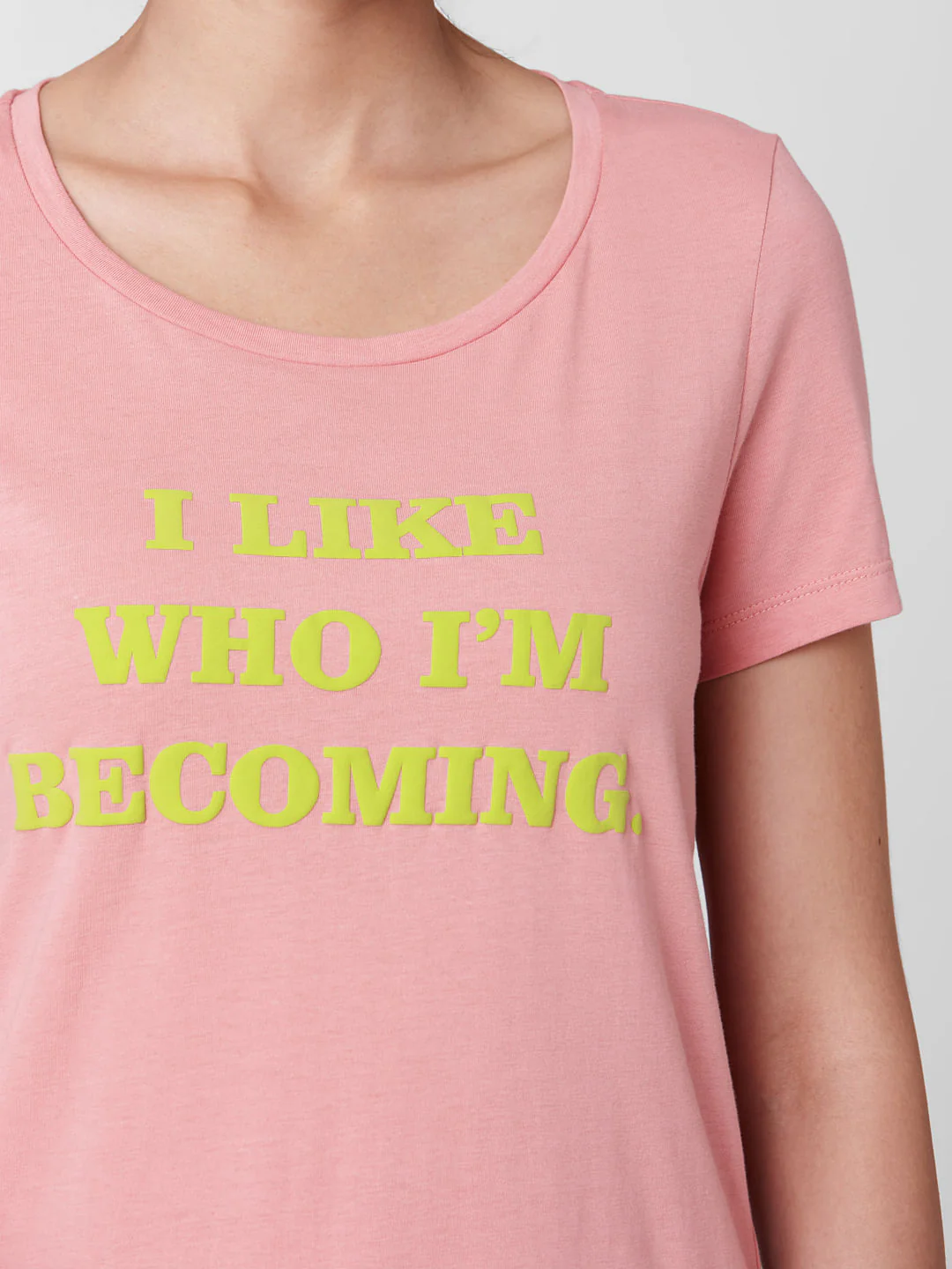 Pink Typographic Print T-Shirt - Image 5
