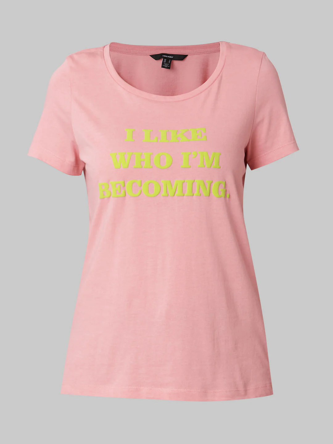 Pink Typographic Print T-Shirt - Image 6