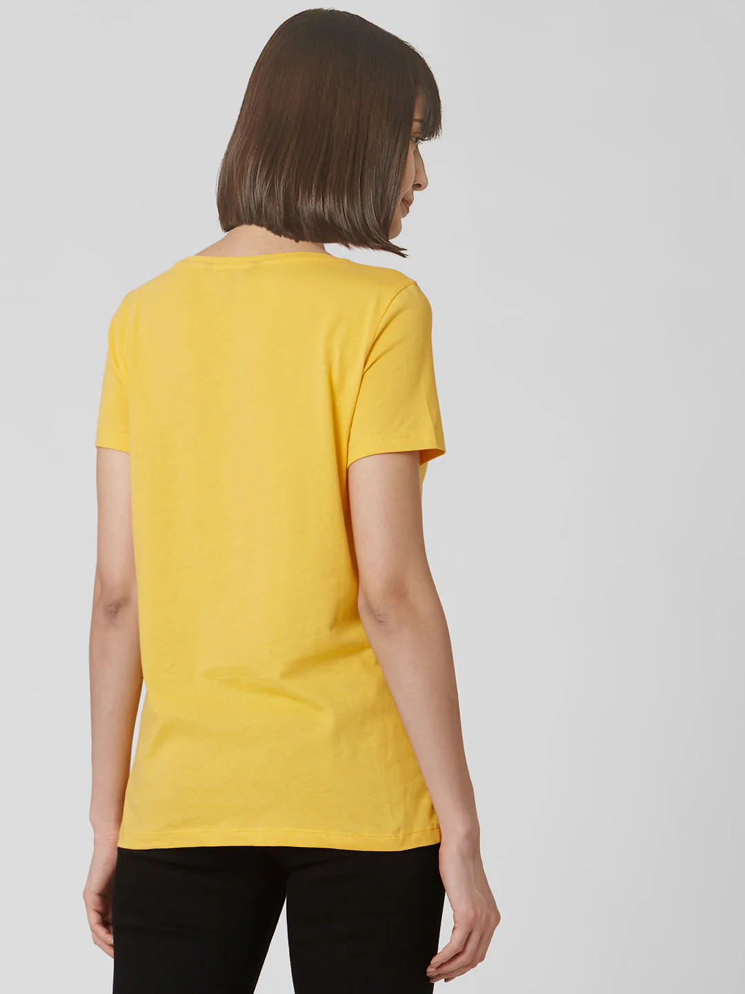 Yellow Quote Print T-Shirt - Image 3