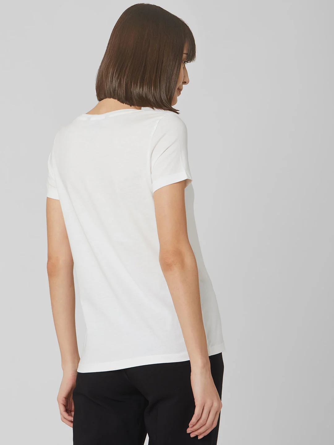 White Quote Print T-Shirt - Image 4