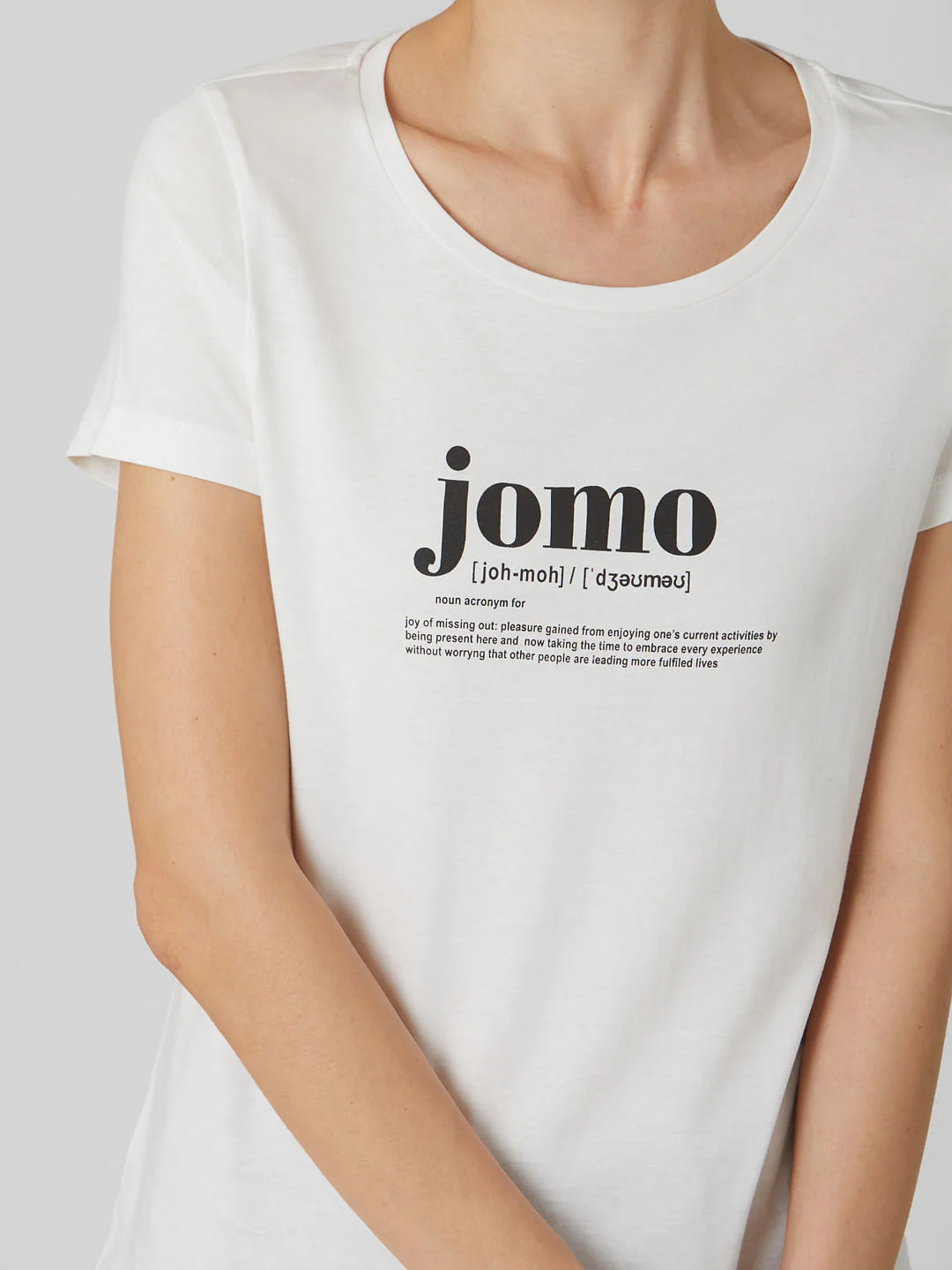 White Quote Print T-Shirt - Image 6