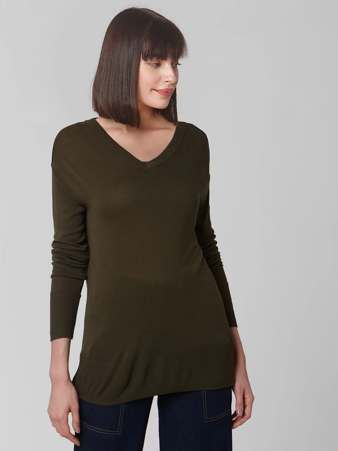 Green Full Sleeves Pullover - Image 2
