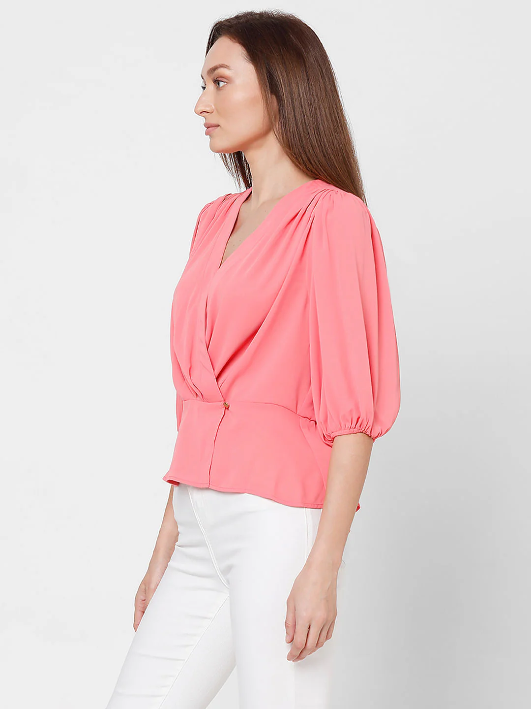 Pink Wrap Top - Image 3