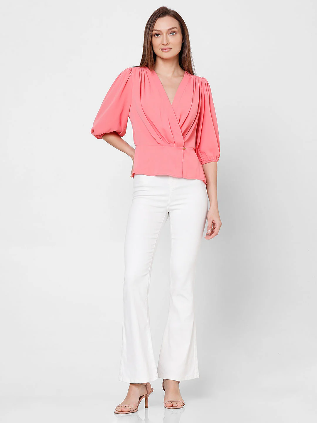 Pink Wrap Top - Image 5