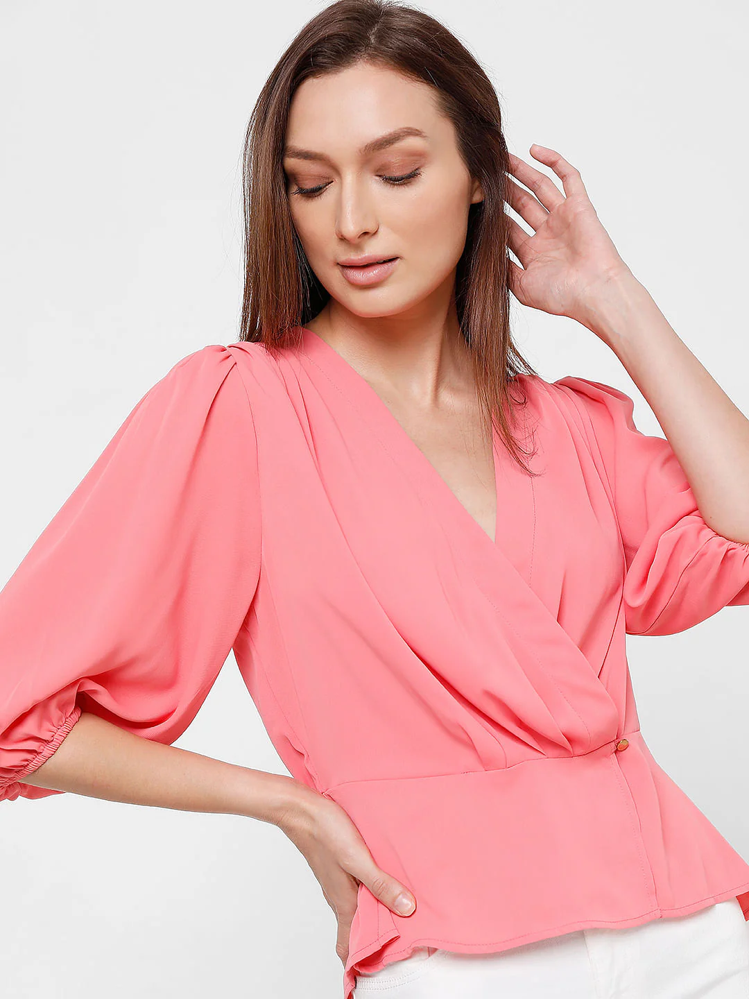 Pink Wrap Top - Image 8