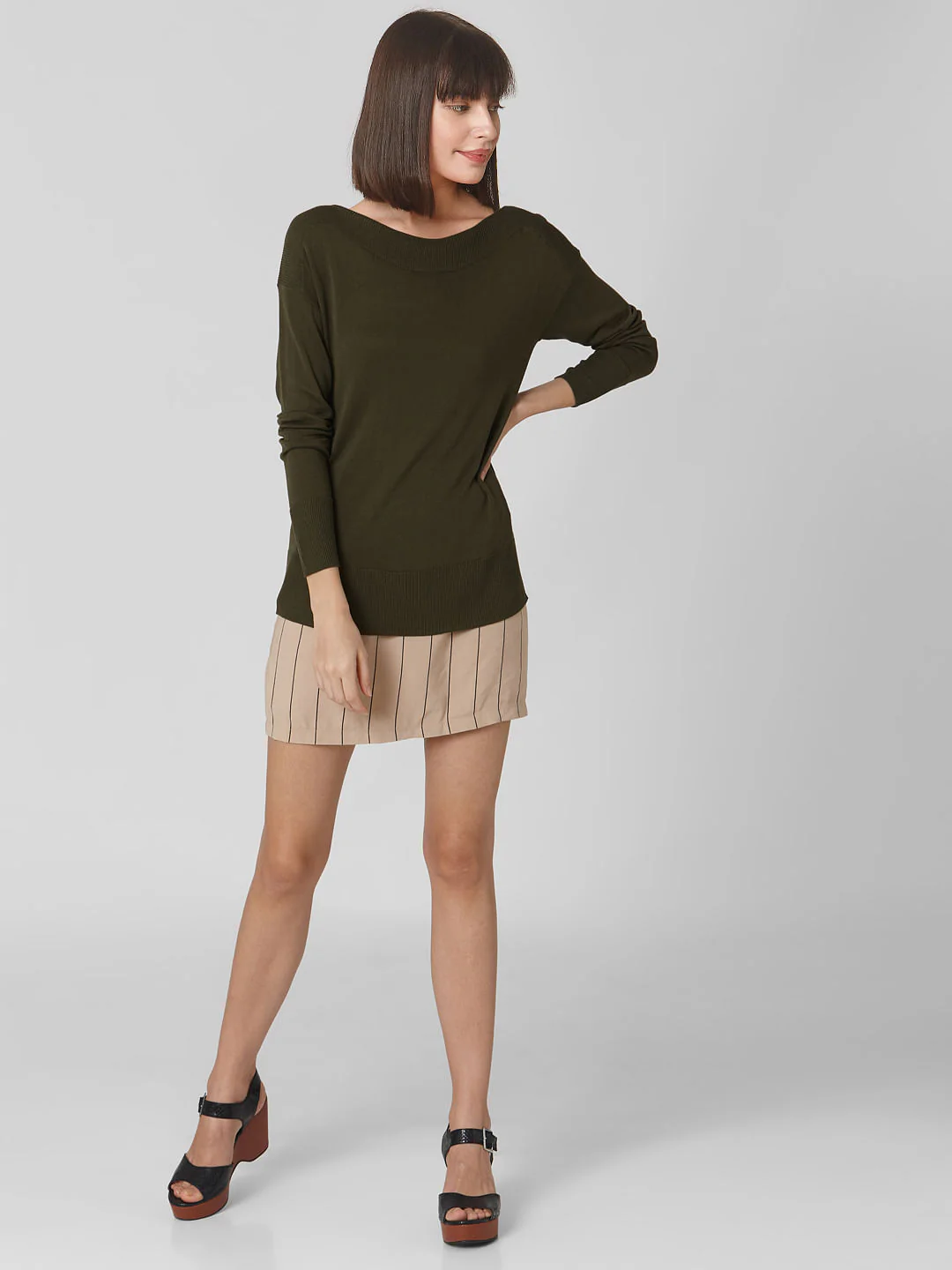 Green Boat Neck Pullover - Image 5