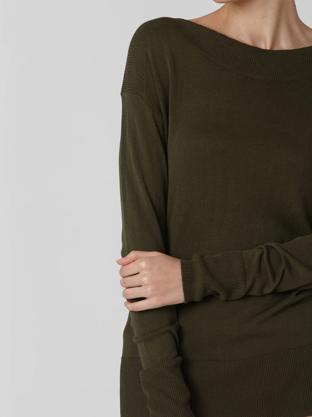 Green Boat Neck Pullover - Image 6