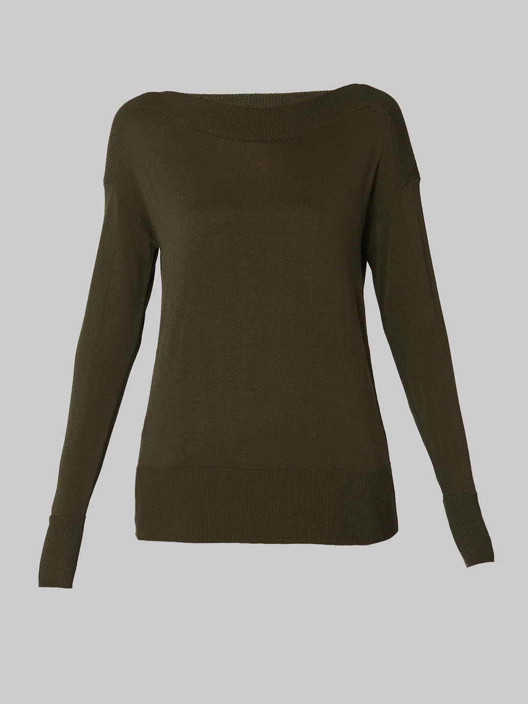 Green Boat Neck Pullover - Image 7
