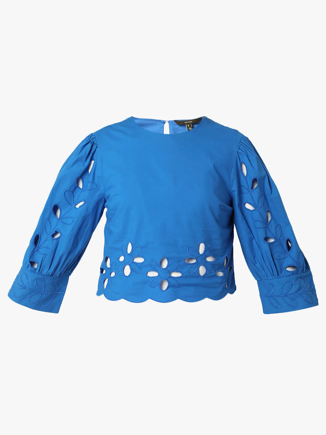 Blue Schiffli Co-Ord Set Top - Image 7