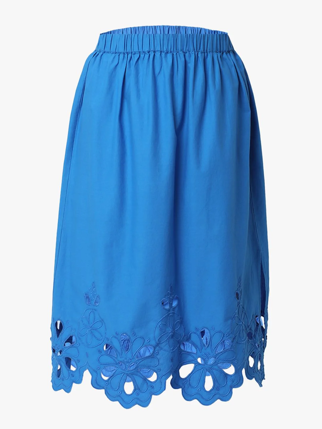 Blue Schiffli Co-Ord Set Skirt - Image 7