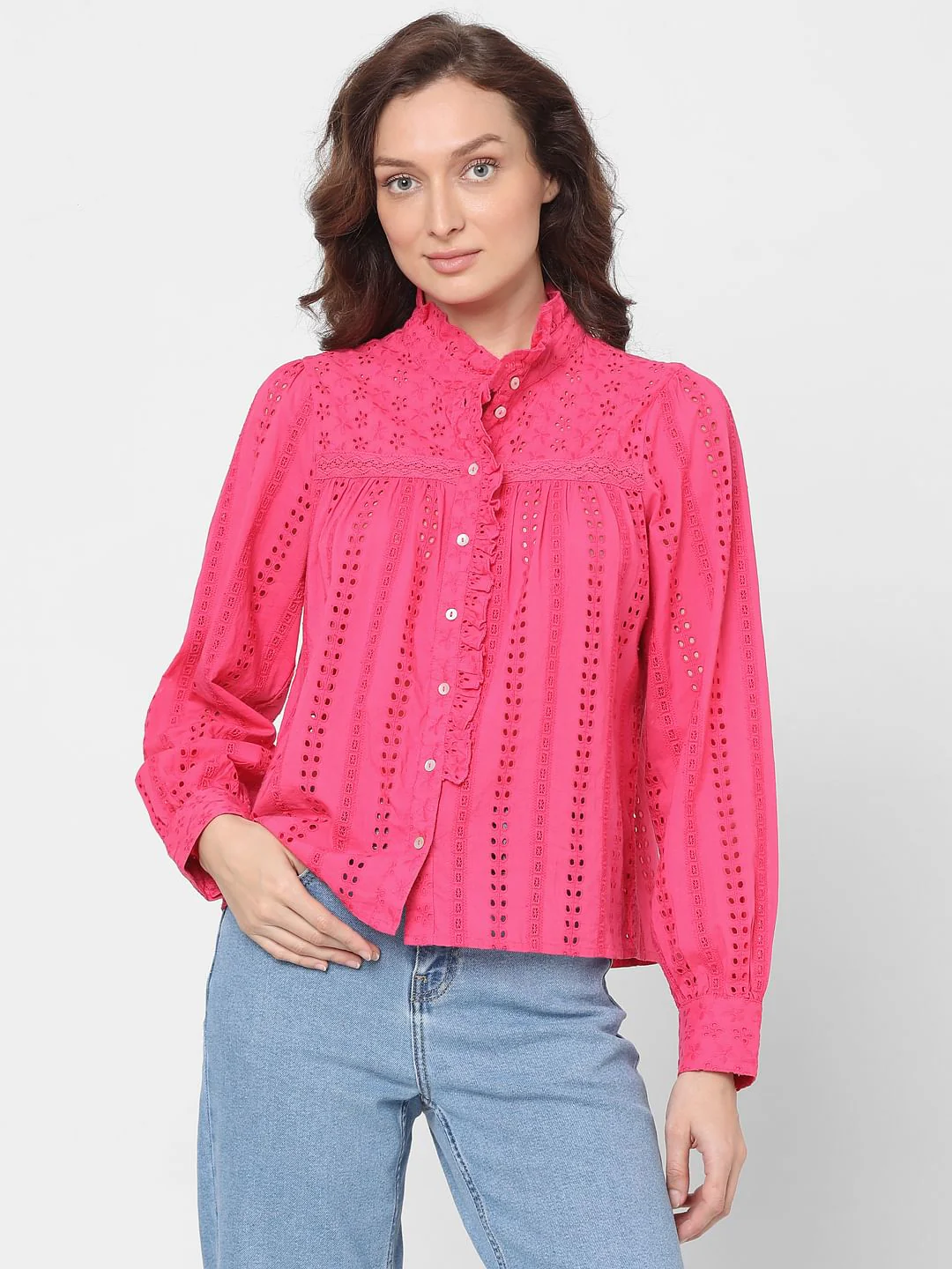 Pink Schiffli Shirt - Image 2