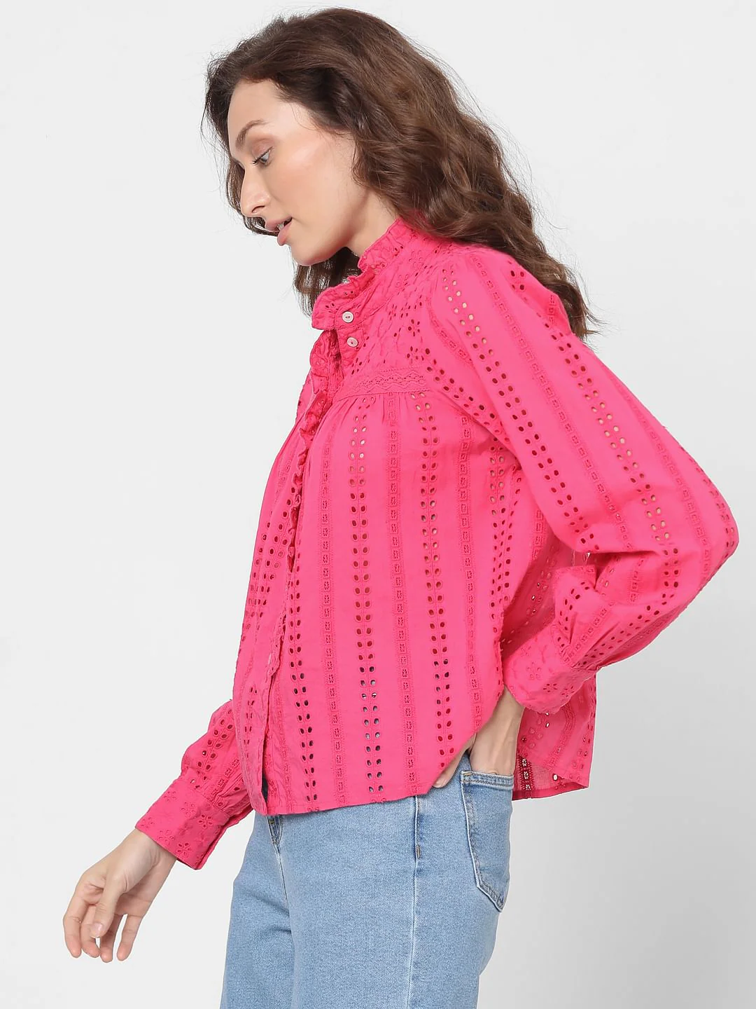 Pink Schiffli Shirt - Image 3