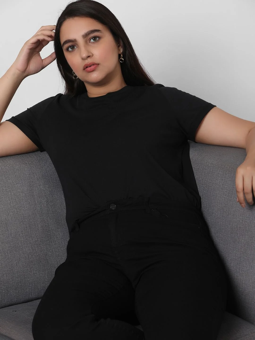 Curve Black Organic Cotton T-Shirt