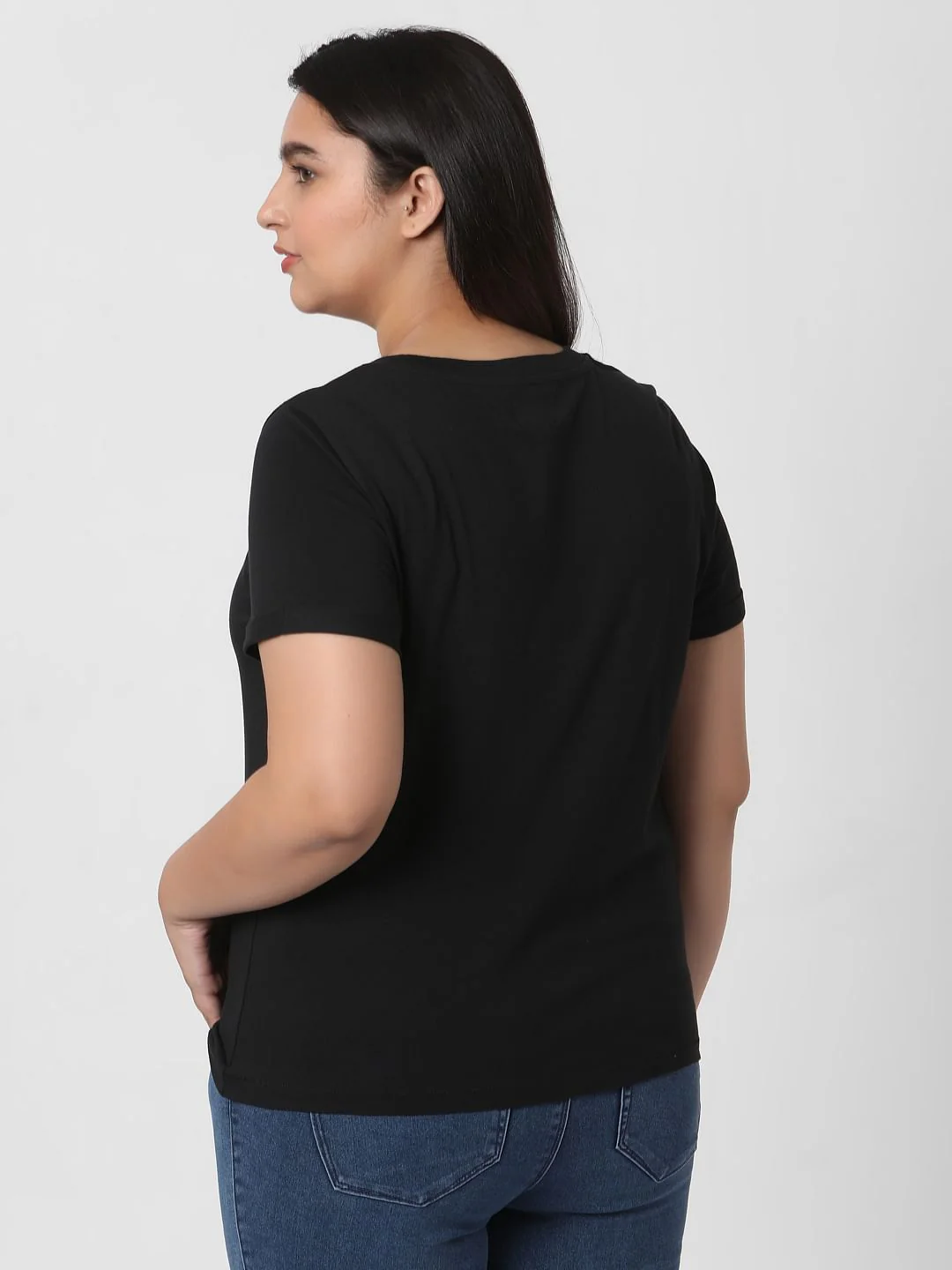 Curve Black Organic Cotton T-Shirt - Image 4