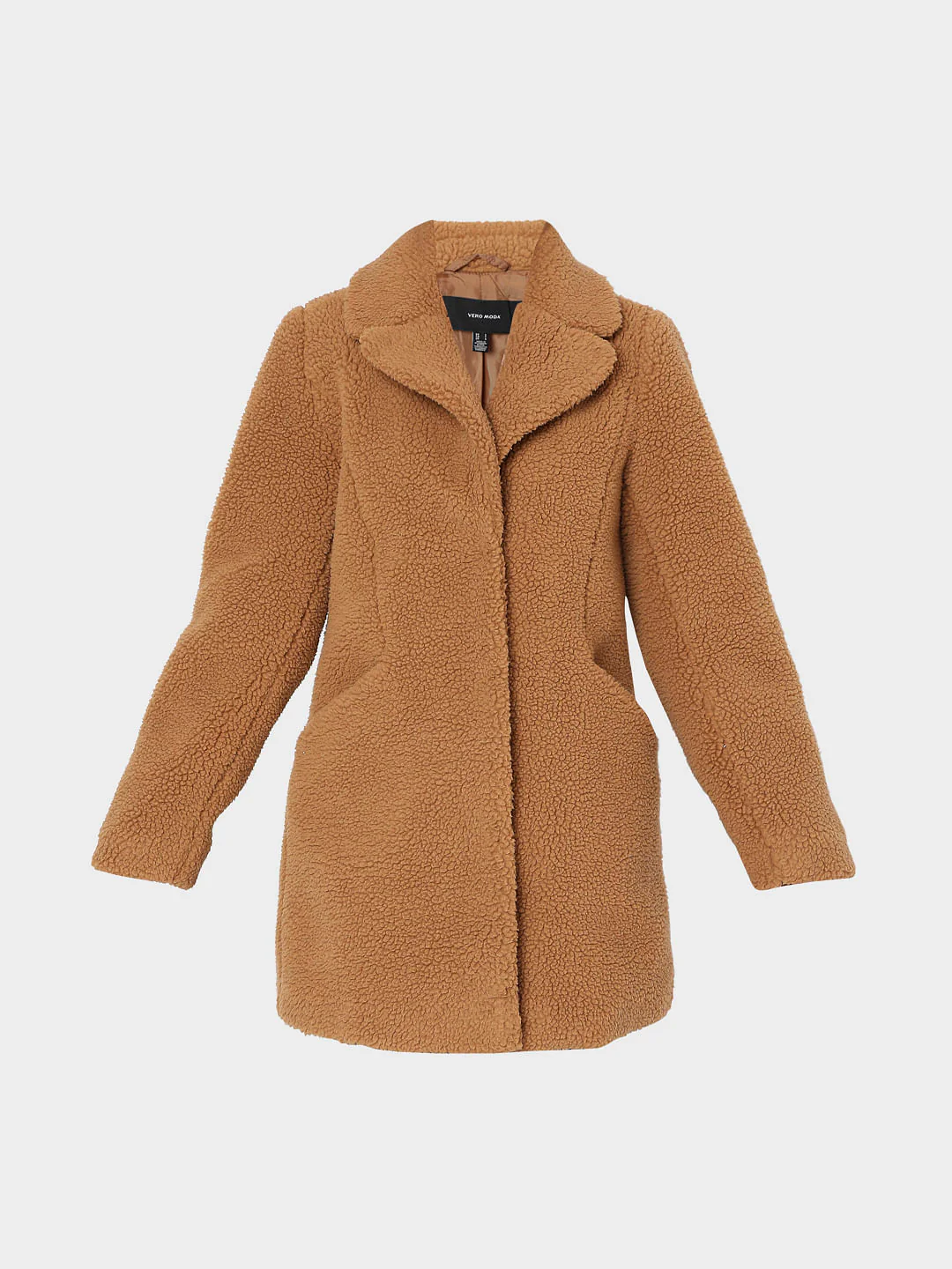 Brown Long Teddy Jacket - Image 7