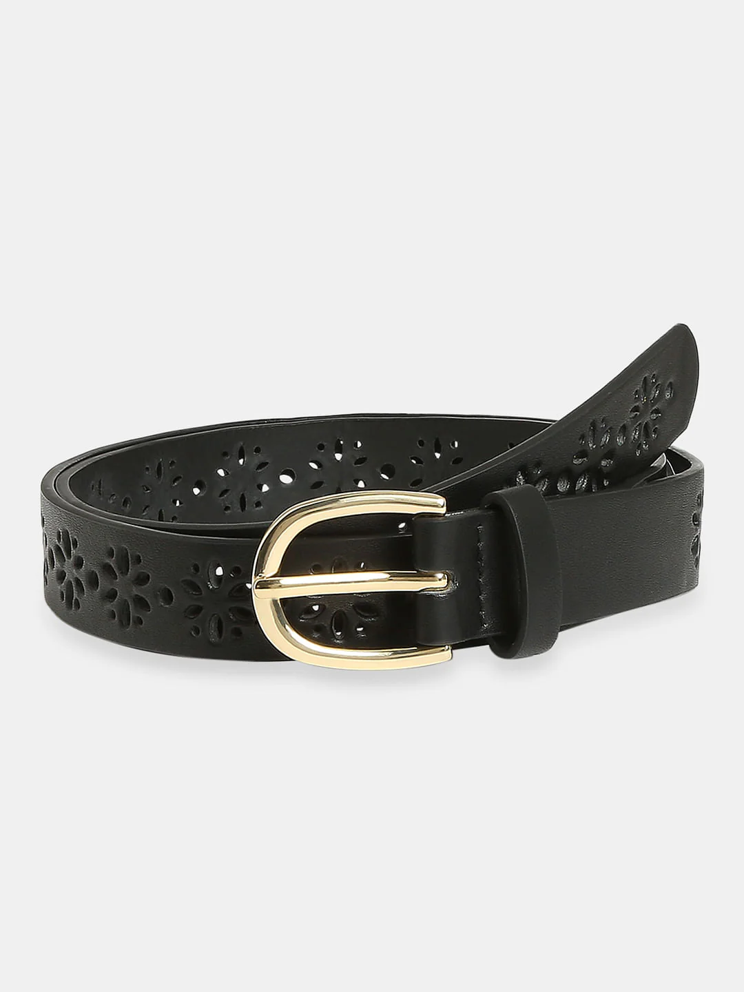 Black Cut-Out Jeans Belt - Image 2