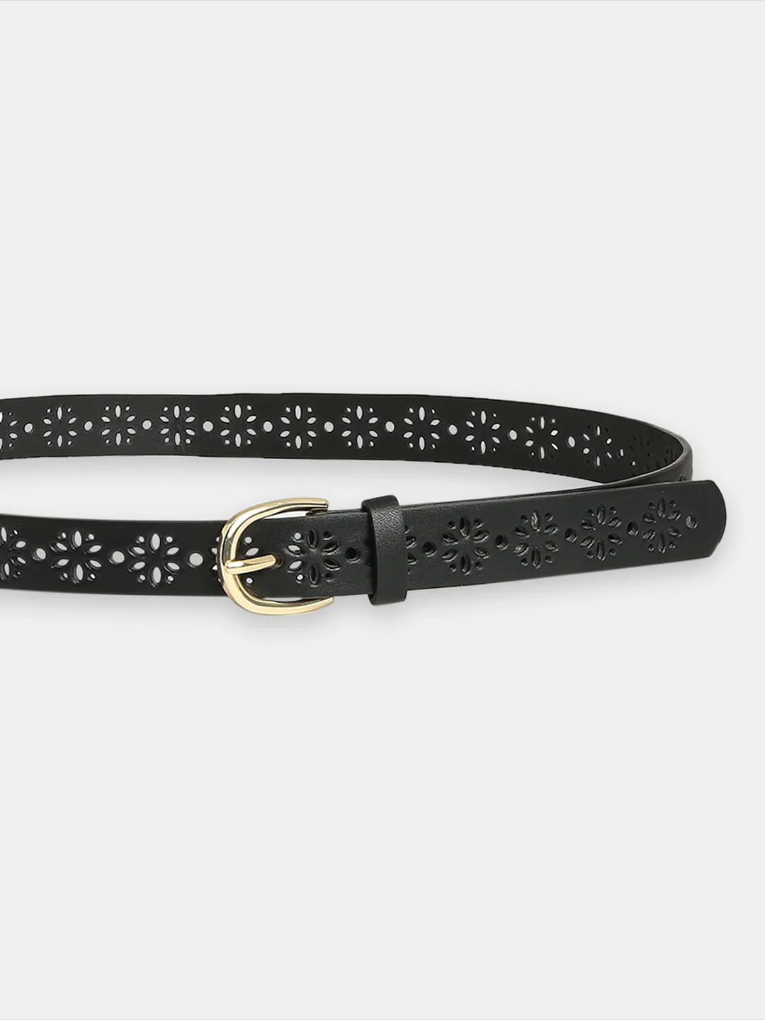 Black Cut-Out Jeans Belt - Image 3