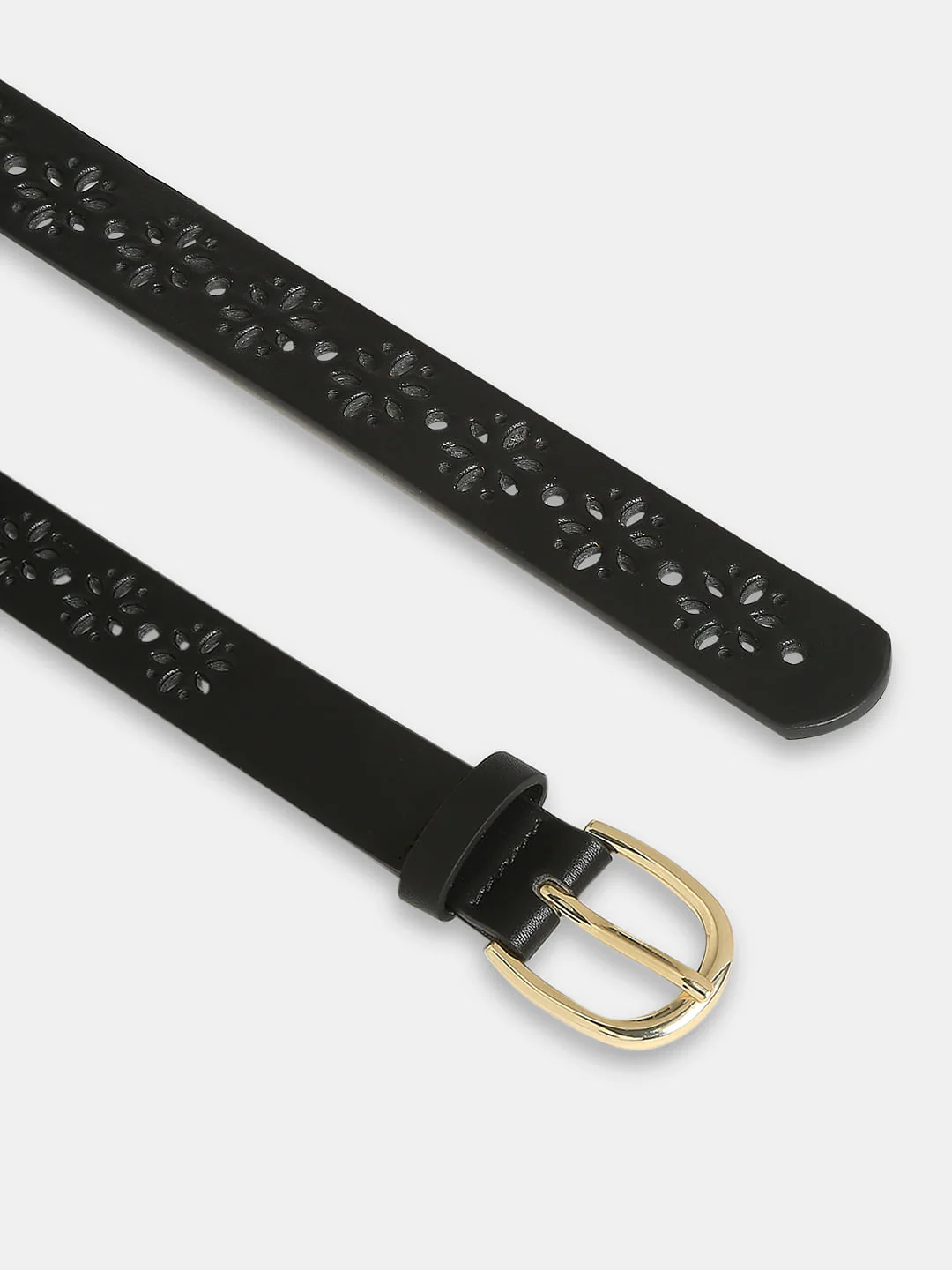 Black Cut-Out Jeans Belt - Image 4