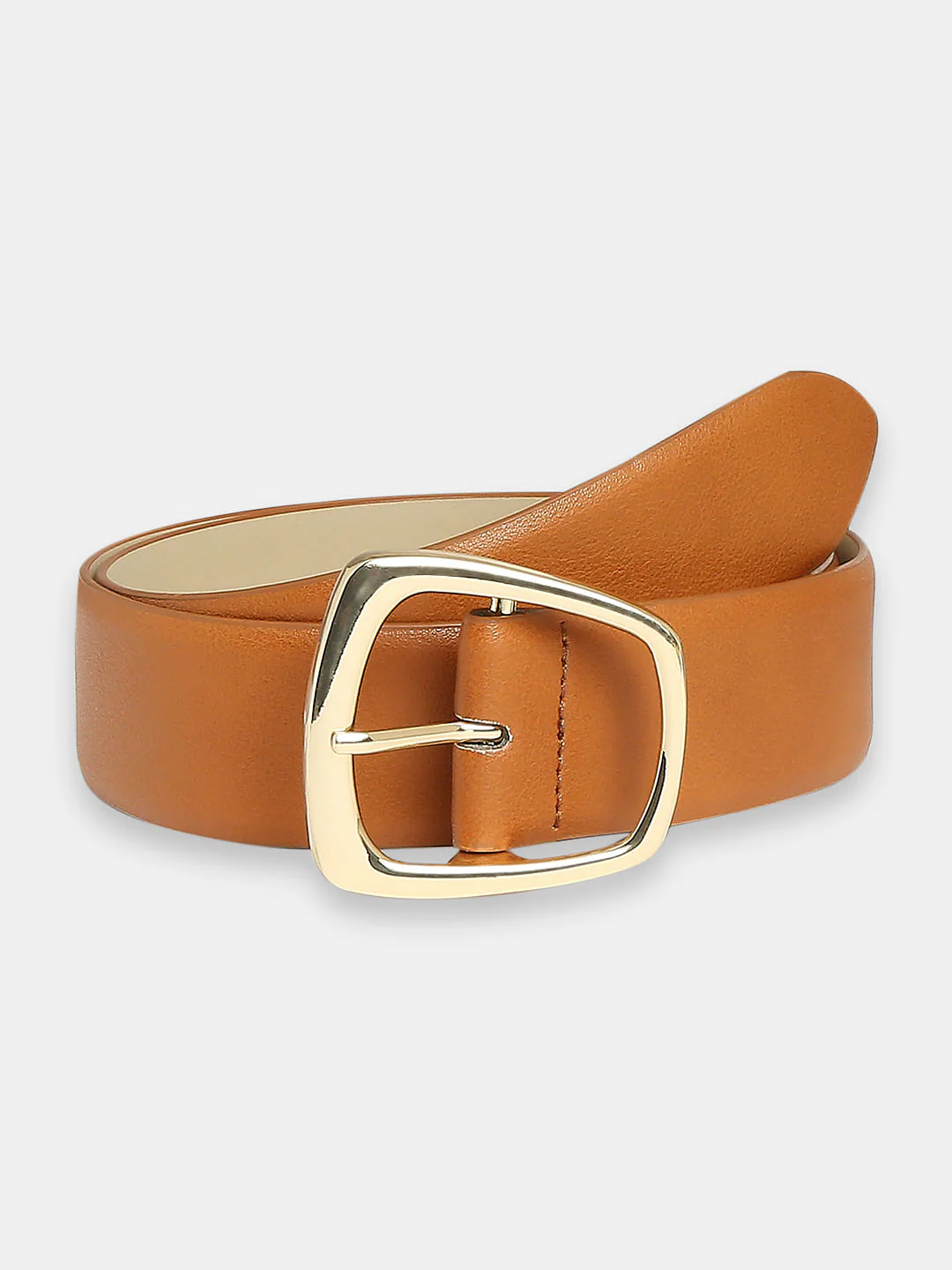 Tan Wide Jeans Belt - Image 2