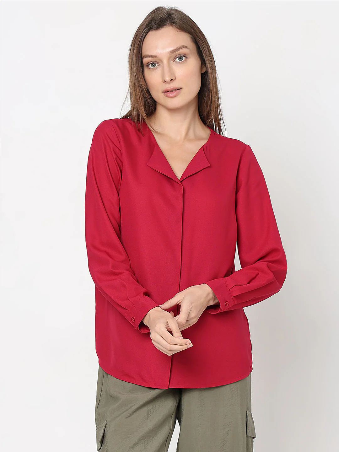 Red Full Sleeves Top - Image 2