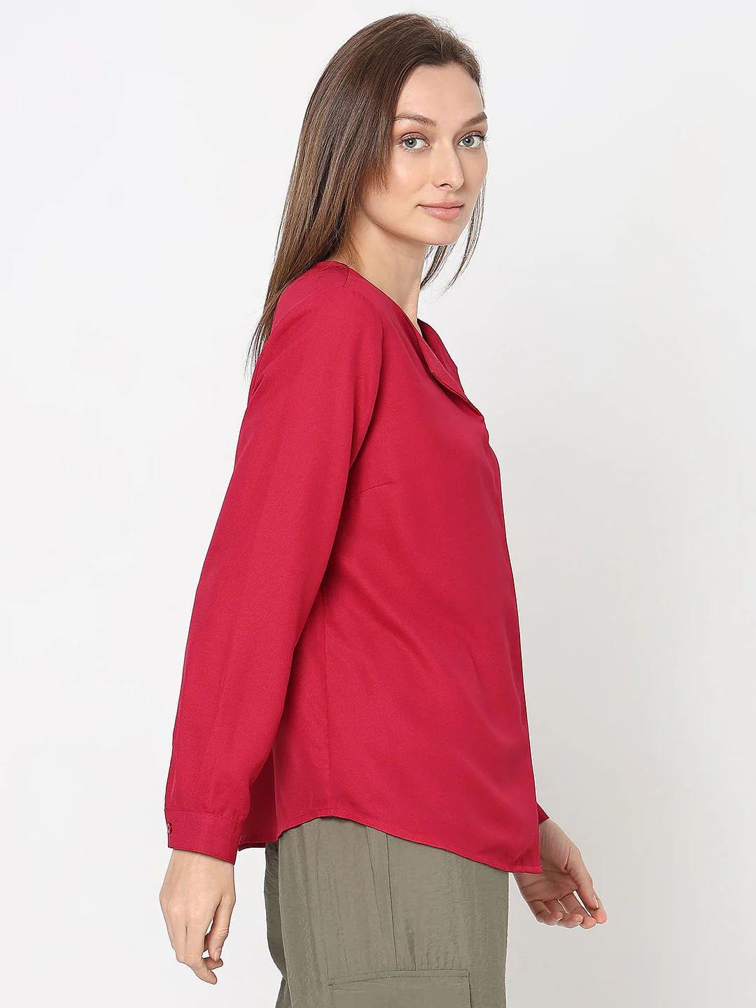 Red Full Sleeves Top - Image 3
