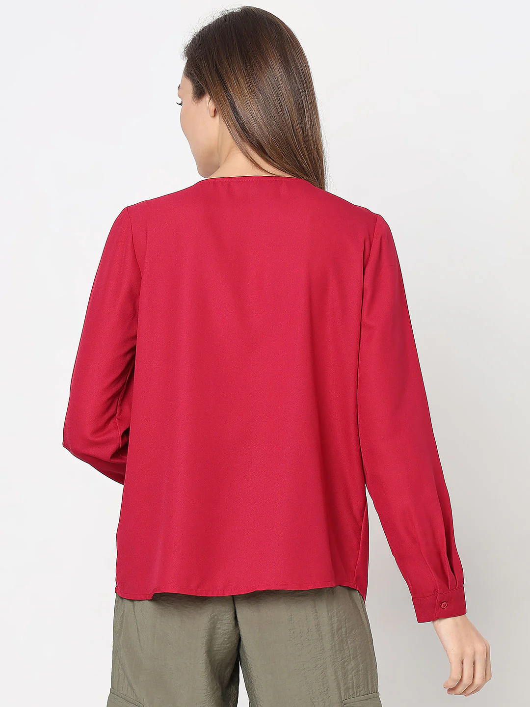 Red Full Sleeves Top - Image 4