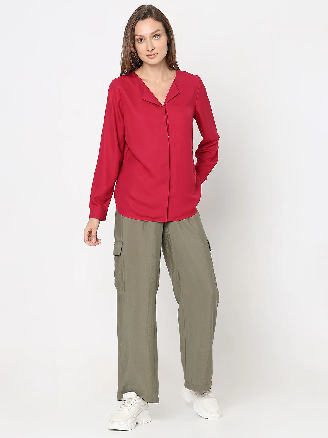 Red Full Sleeves Top - Image 5