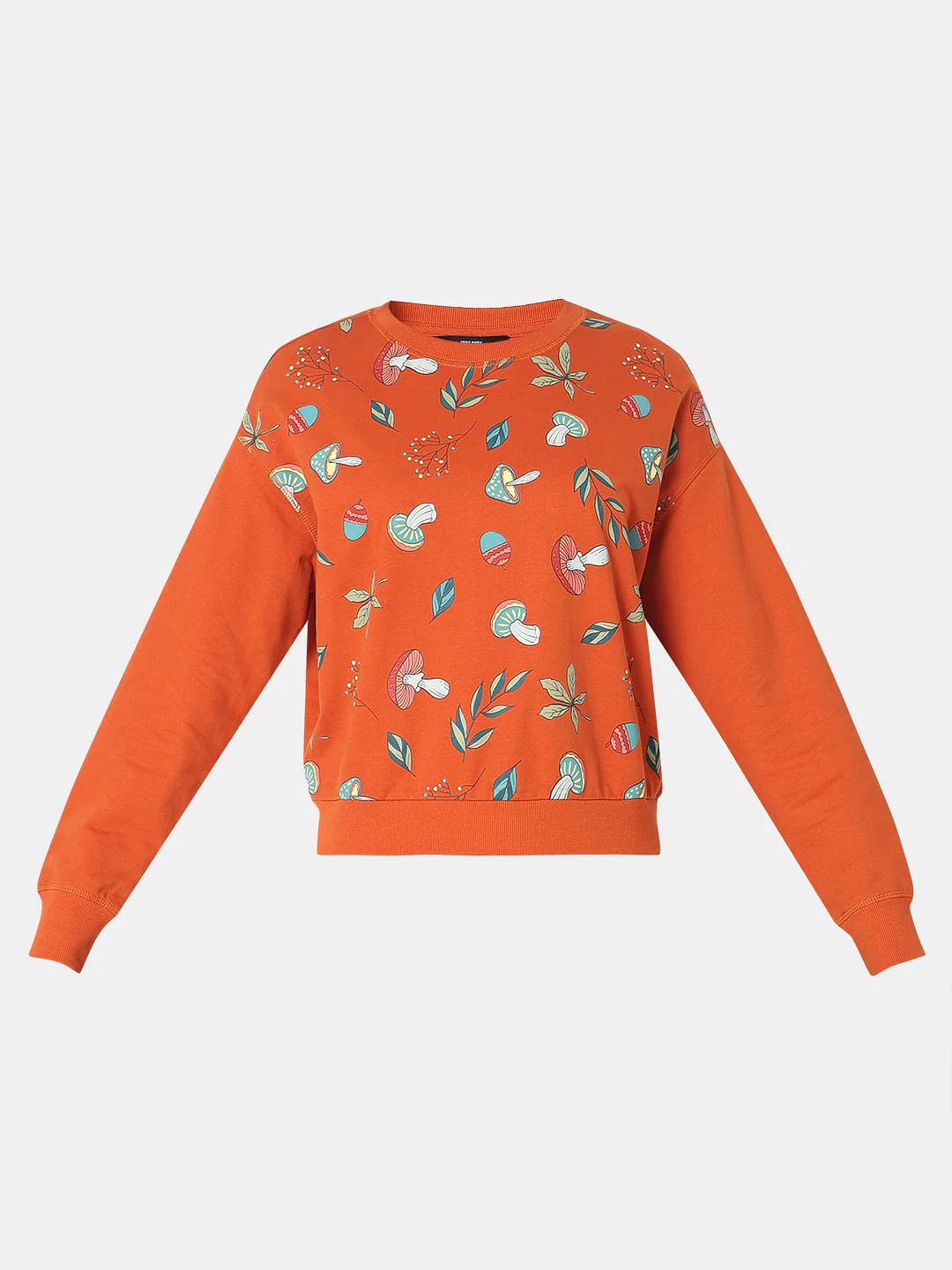 Orange Printed Sweatshirt - Image 7