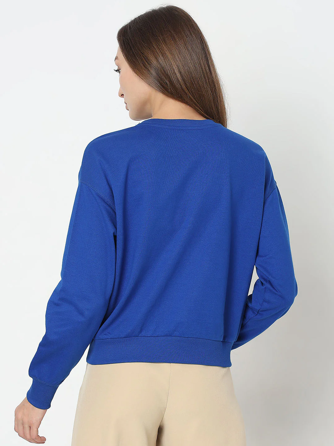 Dark Blue Printed Sweatshirt - Image 4