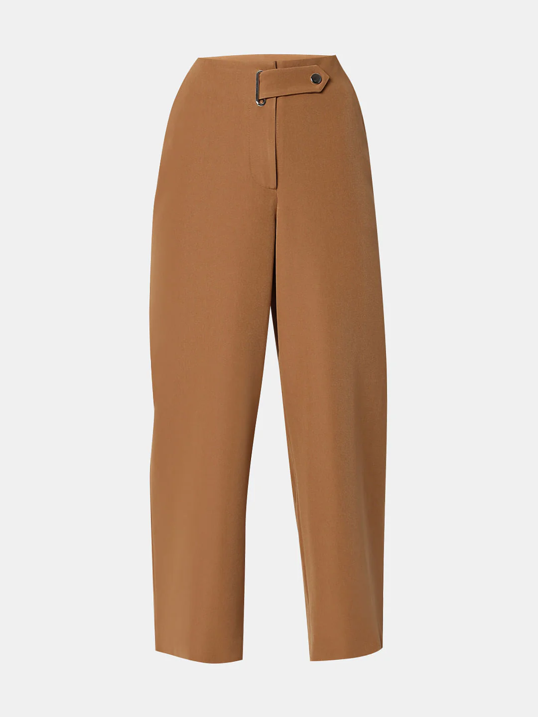 Brown Mid Rise Wide Leg Pants - Image 7