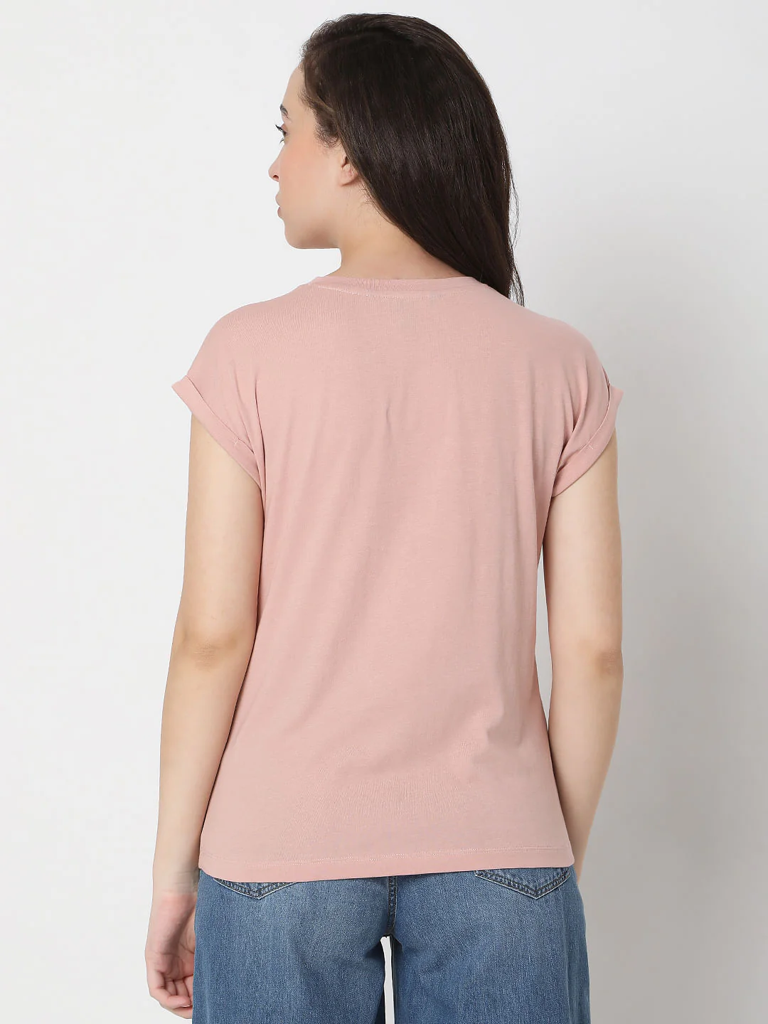 Pink Text Print T-Shirt - Image 4
