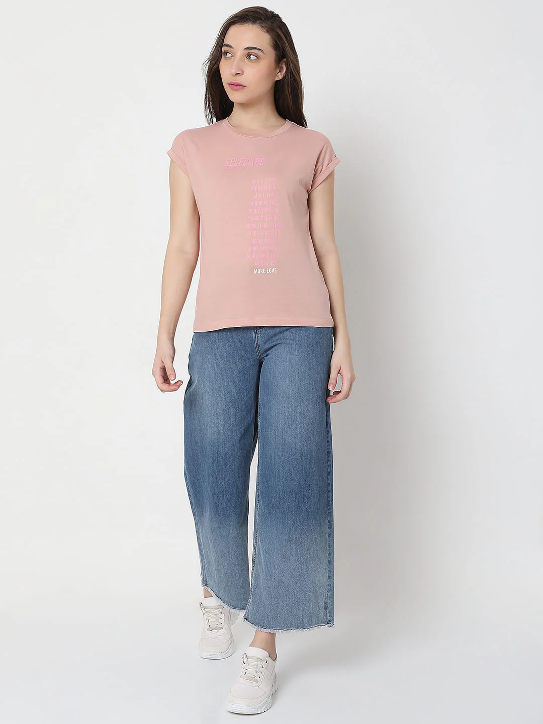 Pink Text Print T-Shirt - Image 5