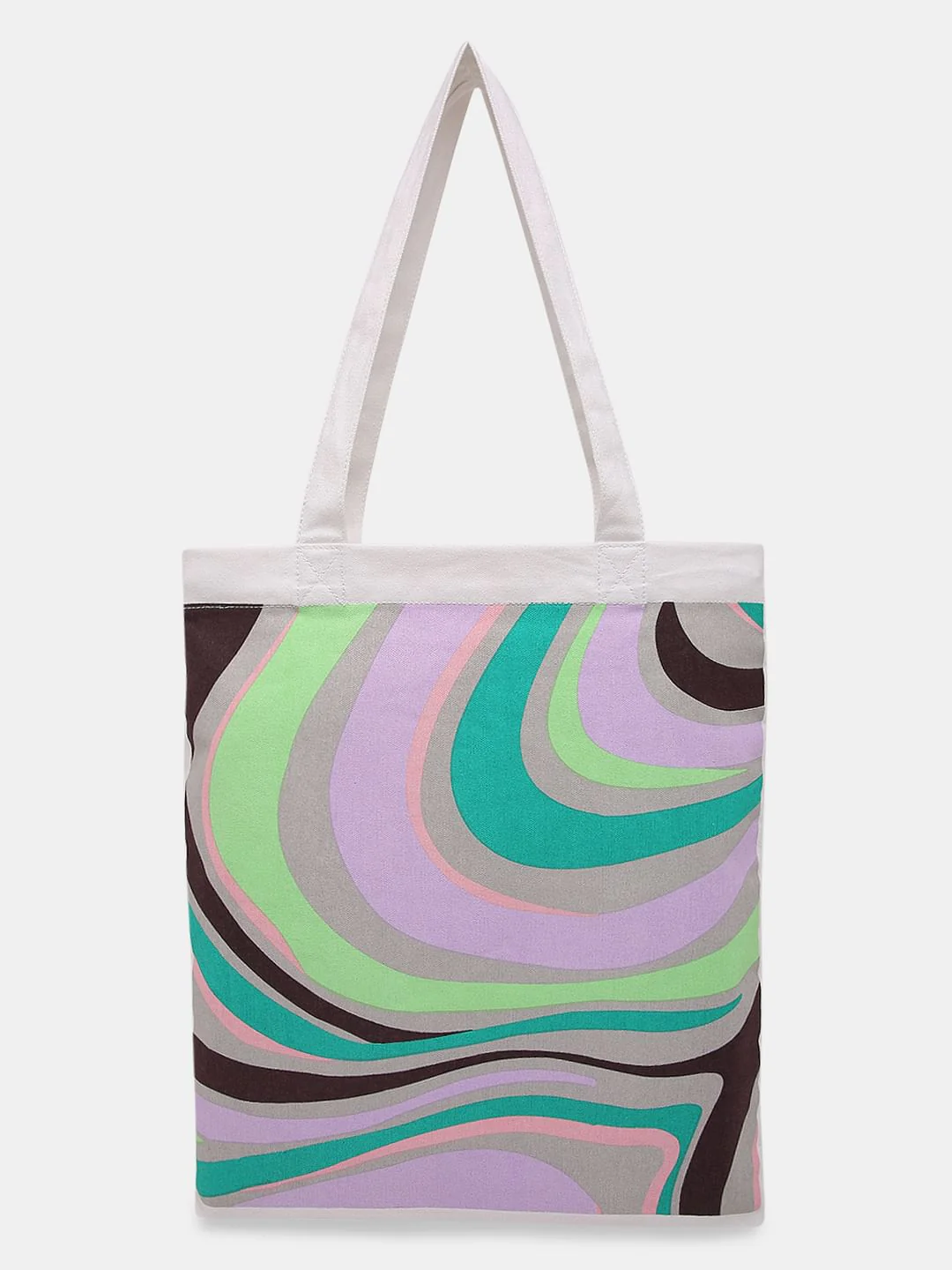 White Printed Tote Bag - Image 2