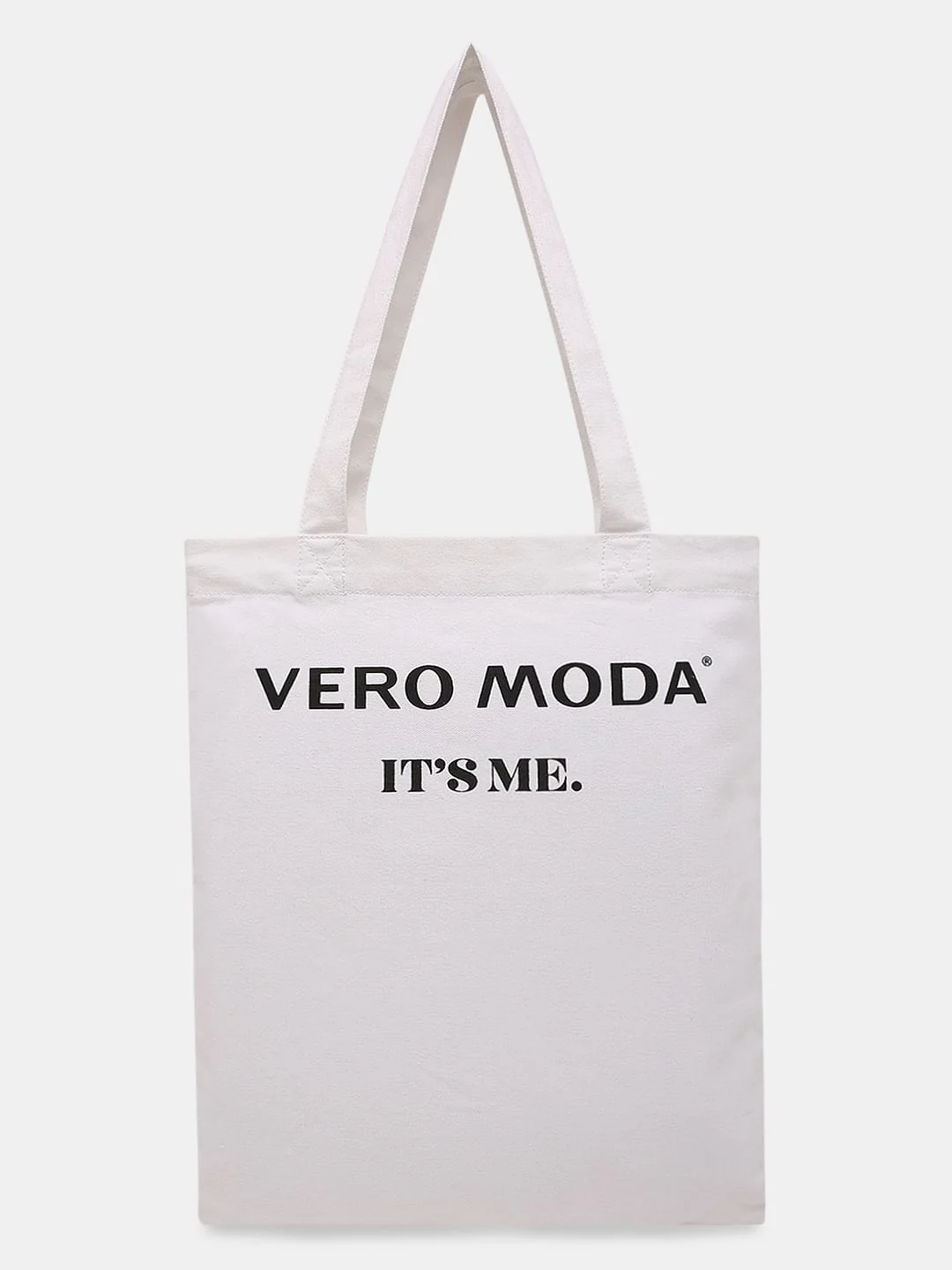 White Printed Tote Bag - Image 5